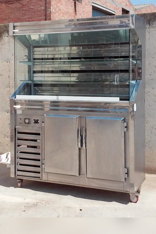 Vitrina-mostrador frigorífic 150cm d'ocasió a cabauoportunitats.com Balaguer - Lleida - Catalunya