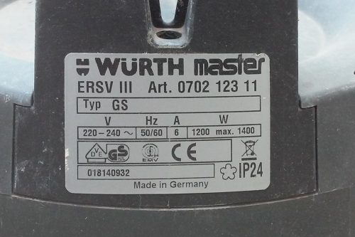 Aspirador WURTH MASTER ERSV III - Imatge 4