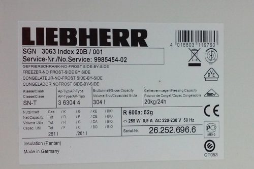 Congelador LIEBHERR SGN 3063