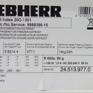 Nevera LIEBHERR 3866