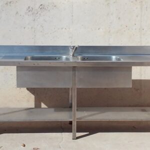Pica doble amb potes d'acer inoxidable