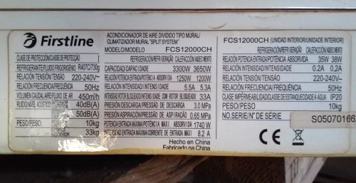 Aire condicionat FIRST LINE FCS12000CH