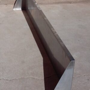 Empostada d'inox de 200x40cm