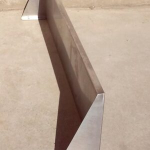 Empostada inox 160x40cm