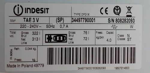Nevera INDESIT TAE 3V