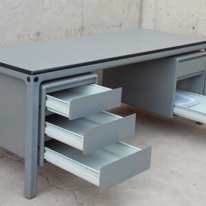 Taula d'oficina gris 180x80x75cm