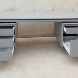 Taula d'oficina gris 180x80x75cm