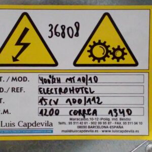 Extractor ELECTROHOTEL 400º-2H