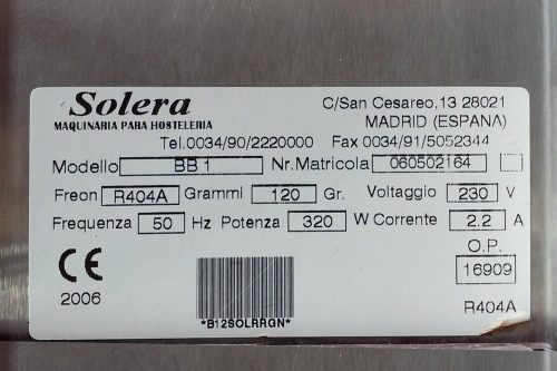 Màquina granissats SOLERA BB1