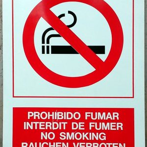 Retol prohibit fumar 59x85cm