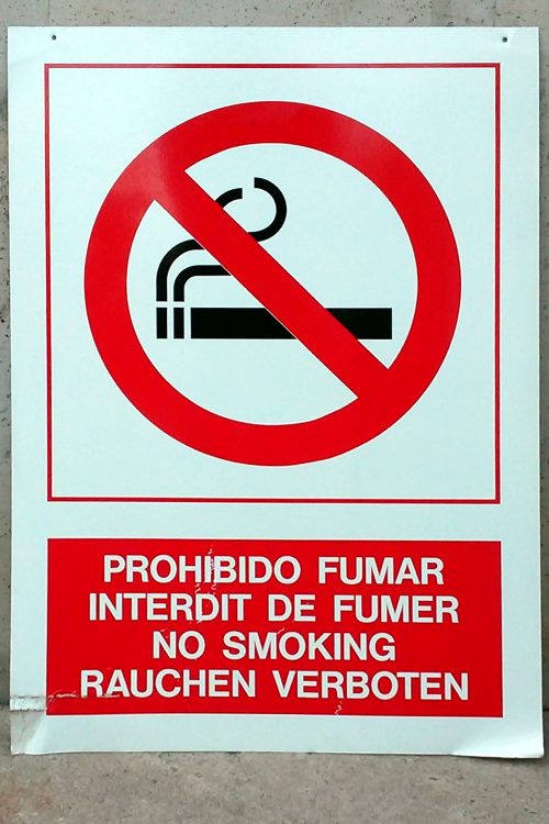 Retol prohibit fumar 59x85cm