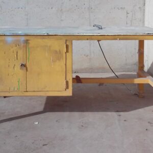 Banc de treball groc 164x84x92cm