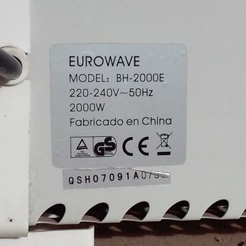 Radiador EUROWAVE BH-2000E