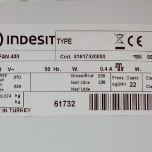 Congelador INDESIT UFAN 400