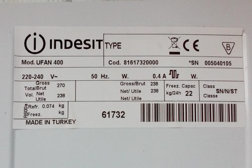Congelador INDESIT UFAN 400