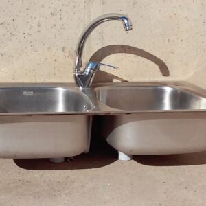 Fregadero ROCA con grifo TRESS de 80x50cm-1