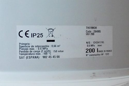 Termo de 200l THERMOR