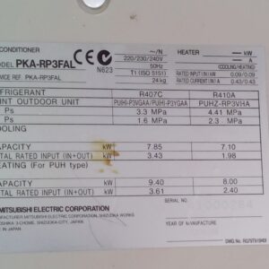 Aire condicionat MISTUBISHI MR sliim PKA-RP3FAL
