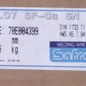 Fil de soldar SAFRA SF-Cu Sn