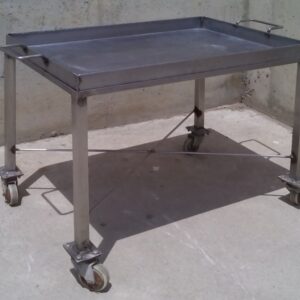 Carro inox amb safata 83x55x69cm
