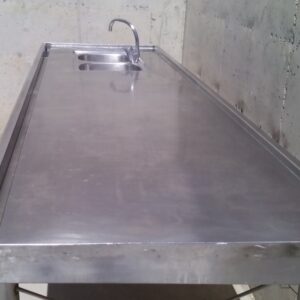 Mostrador inox peixateria 300x86x89cm