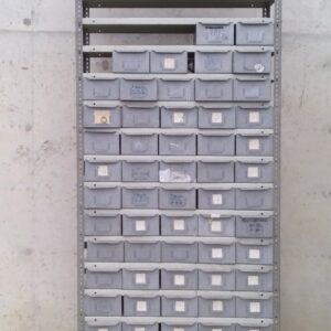 Empostada modular calaixos metàl·lics 110x40x250cm