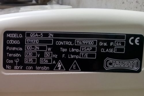 Luminaria vial CARANDINI QSA-5