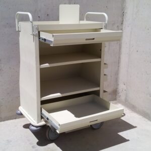 Carro beige 3 safates 87x51x158cm