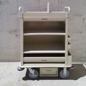 Carro beige 3 safates 87x51x158cm