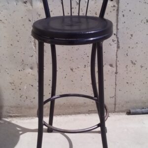 Tamborets de bar negres amb respatller