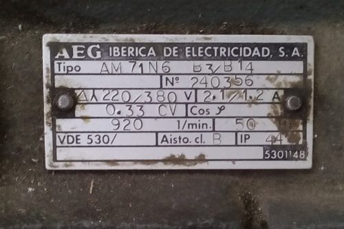 Motor reductor MOTOVARIO TK 3R-5
