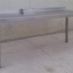 Taula d'acer inoxidable de 154cm