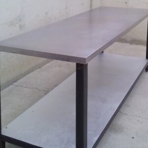 Taula d'acer inoxidable de 180cm