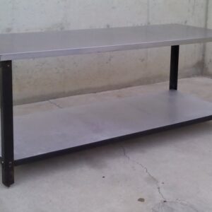 Taula d'acer inoxidable de 180cm