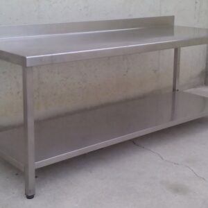 Taula d'acer inoxidable de 200cm