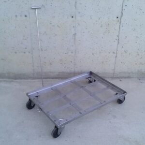 Carro d'acer inoxidable amb ganxo