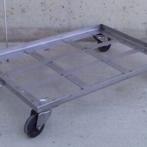 Carro d'acer inoxidable amb ganxo