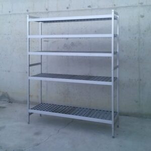 Estantería de aluminio apta para uso alimentario en cabauoportunitats.com