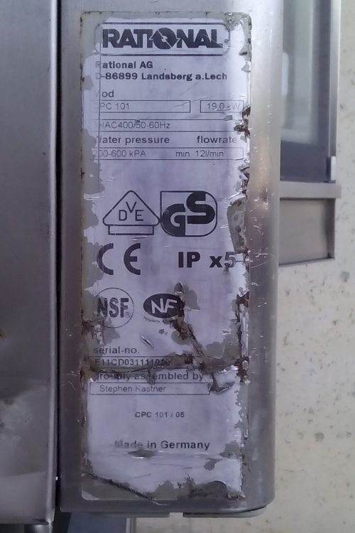 Horno de convección RATIONAL CPC 101 de segunda mano en cabauoportunitats.com