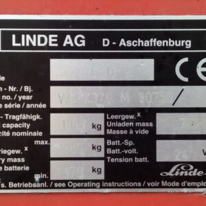 Apilador elèctric LINDE L10 de segona mà a cabauoportunitats.com