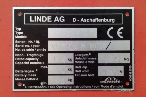 Apilador elèctric LINDE L10 de segona mà a cabauoportunitats.com
