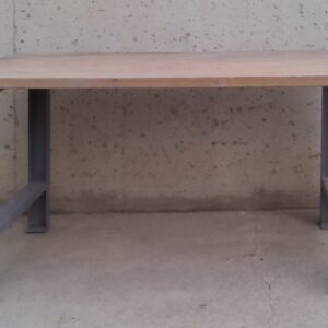 Banco de taller de 150cm con tablerdo de madera en cabauoportunitats.com