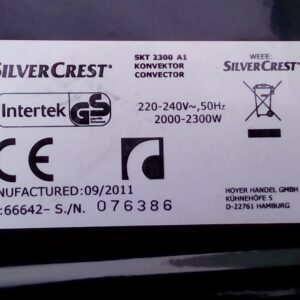 Calefactor de convección SILVERCREST 2300W de segunda mano en cabauoportunitats.com