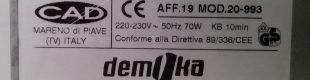 Màquina per a tallar embotits DEMOKA 20-993