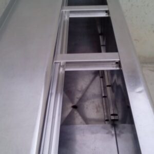 Botellero de acero inoxidable de 3 puertas en cabauoportunitats.com