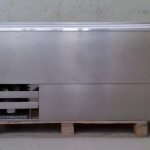 Botellero de acero inoxidable de 3 puertas en cabauoportunitats.com