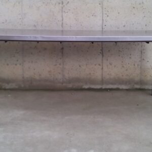 Mesa de acero inoxidable de 198 cm de segunda mano en cabauoportunitats.com