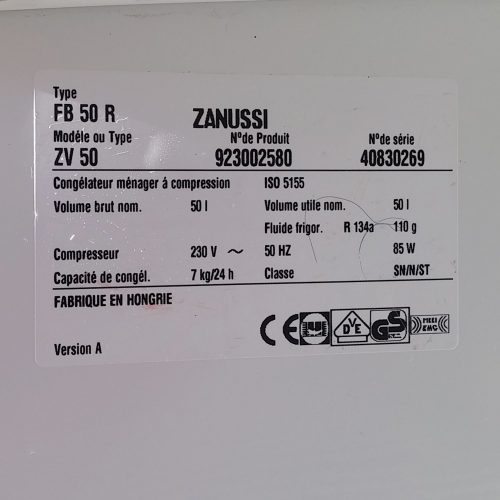 Congelador ZANUSSI 50 litros seminuevo en cabauoportunitats.com
