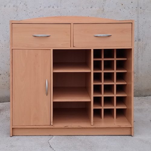 Mueble auxiliar de segunda mano con botellero en cabauoportunitats.com