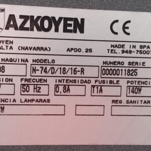 Màquina de tabac AZKOYEN N-74-D-18-16R de segona mà a cabauoportunitats.com